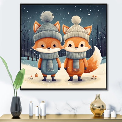 Nursery Animal Fox Cartoon II - Animal Nursery's Wall Art