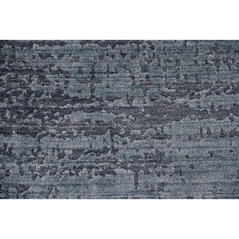 Area Rug in Dark Blue, Rectangle 8' x 10'