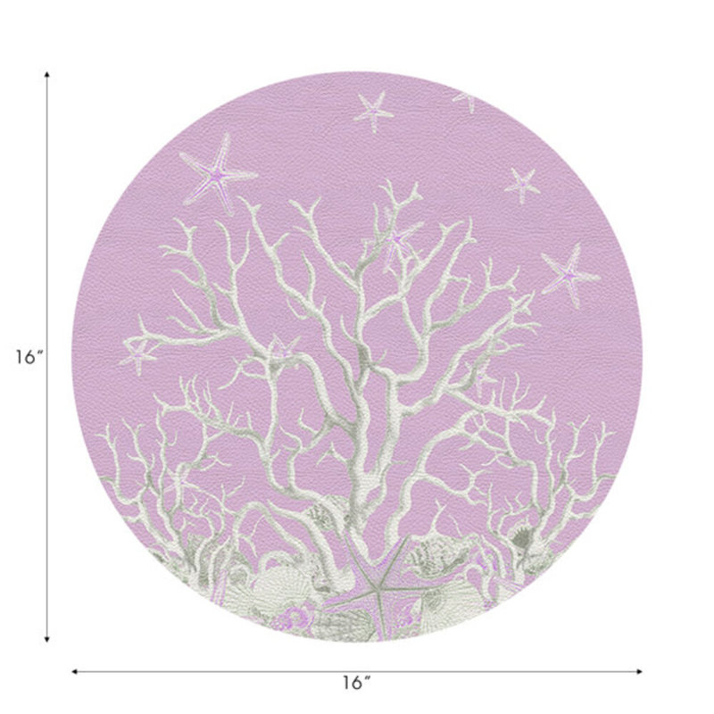 Napperon Coral Branch, Lilas