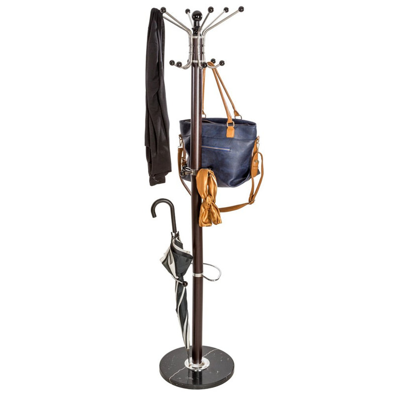 Haig Metal Coat Rack, Black/Brown