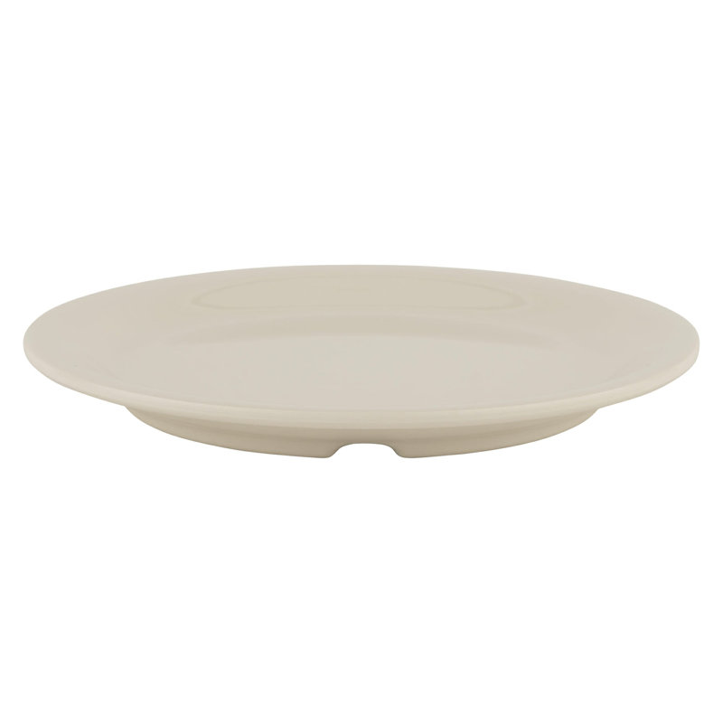 Assiette à dessert de qualité commerciale GET NP-6-DI, 6,5 po, ivoire diamant (ensemble de 12)