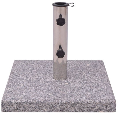 vidaXL Square Umbrella Base, Stainless Steel Pipe