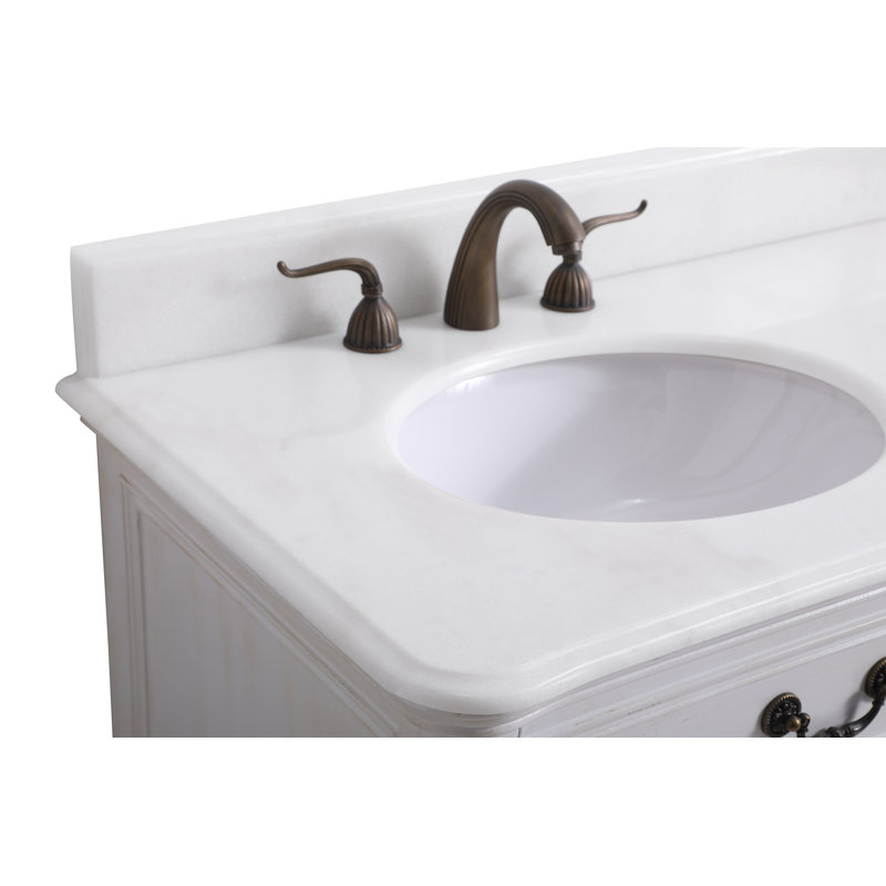 Ensemble de meuble-lavabo double 60 po Angelique, Blanc, Blanc pur