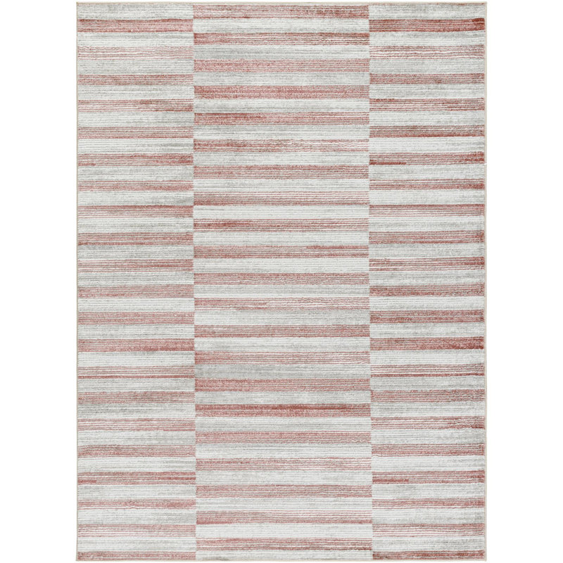 Alban Abstract Pink Area Rug, Rectangle 9'2" x 12'