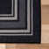 Raceland Black Non-Slip Area Rug