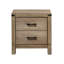 Table de chevet contemporaine à 2 tiroirs 1pc