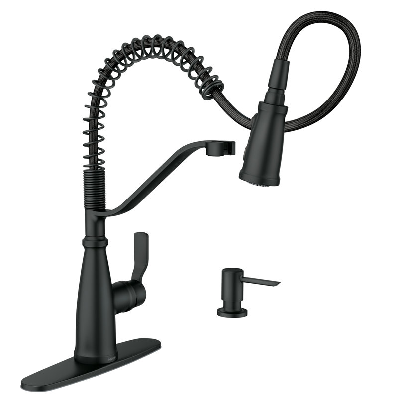 Robinet de cuisine MOEN Nolia, Noir mat