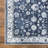  Washable Non-Slip Rug - Dark Blue Traditional Bordered Runner for Entryway, Hallway, Bathroom, and Kitchen-114442209