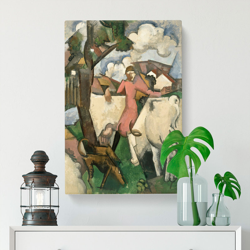 Marie Ressort by Roger de La Fresnaye - Wrapped Canvas, 76cm H x 50cm W x 3cm D