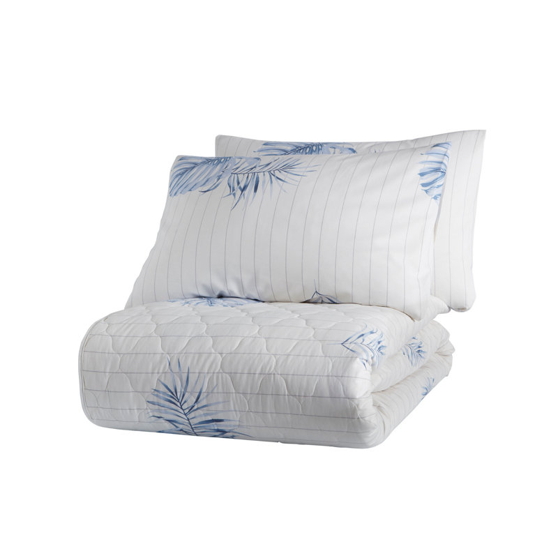 Lahiri Cotton Floral Bedspread with Pillowcases, 260 x 300 cm