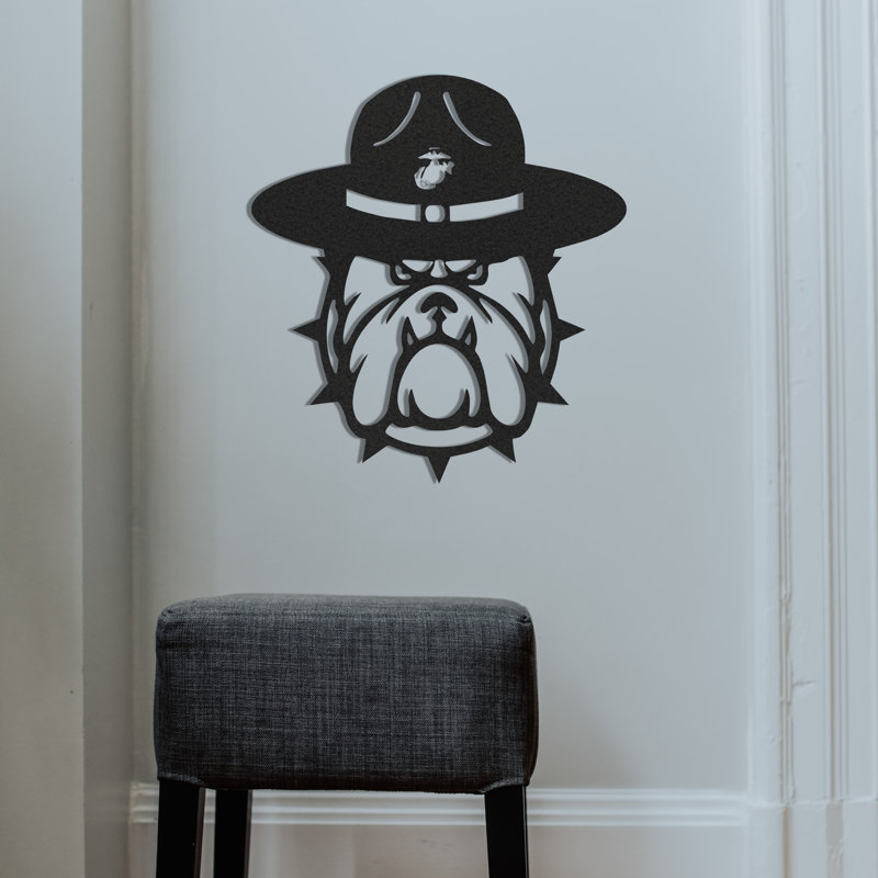 Military Bulldog Wall Décor