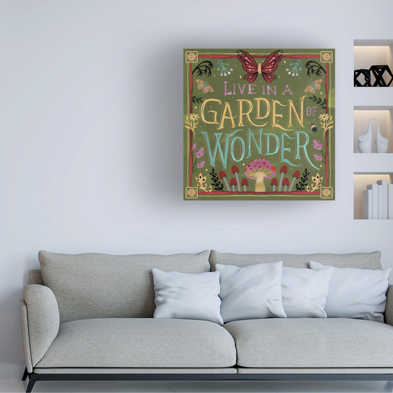 Art sur toile «Bachelor Dina June Garden of Wonder», H 14 po x l 14 po