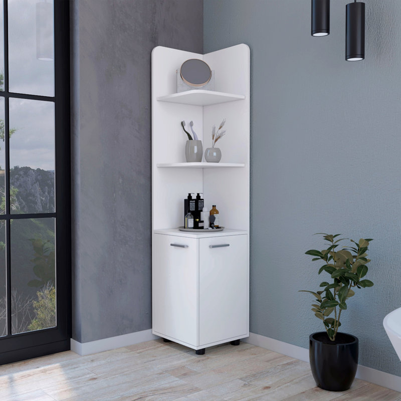Grande armoire de rangement 2 portes 4 tablettes