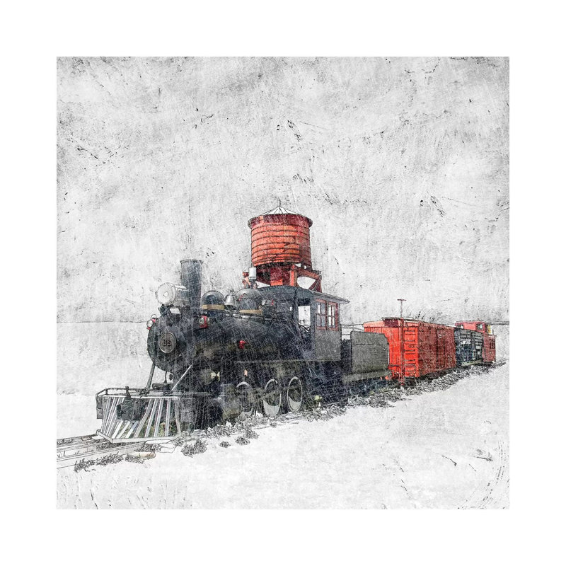 Muted Locomotive by Ynon Mabat - Wrapped Canvas Print, 66.04cm H x 66.04cm W