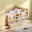 Lit pour enfant peu encombrant avec rangement, conception en bois massif, parfait pour une maison moderne