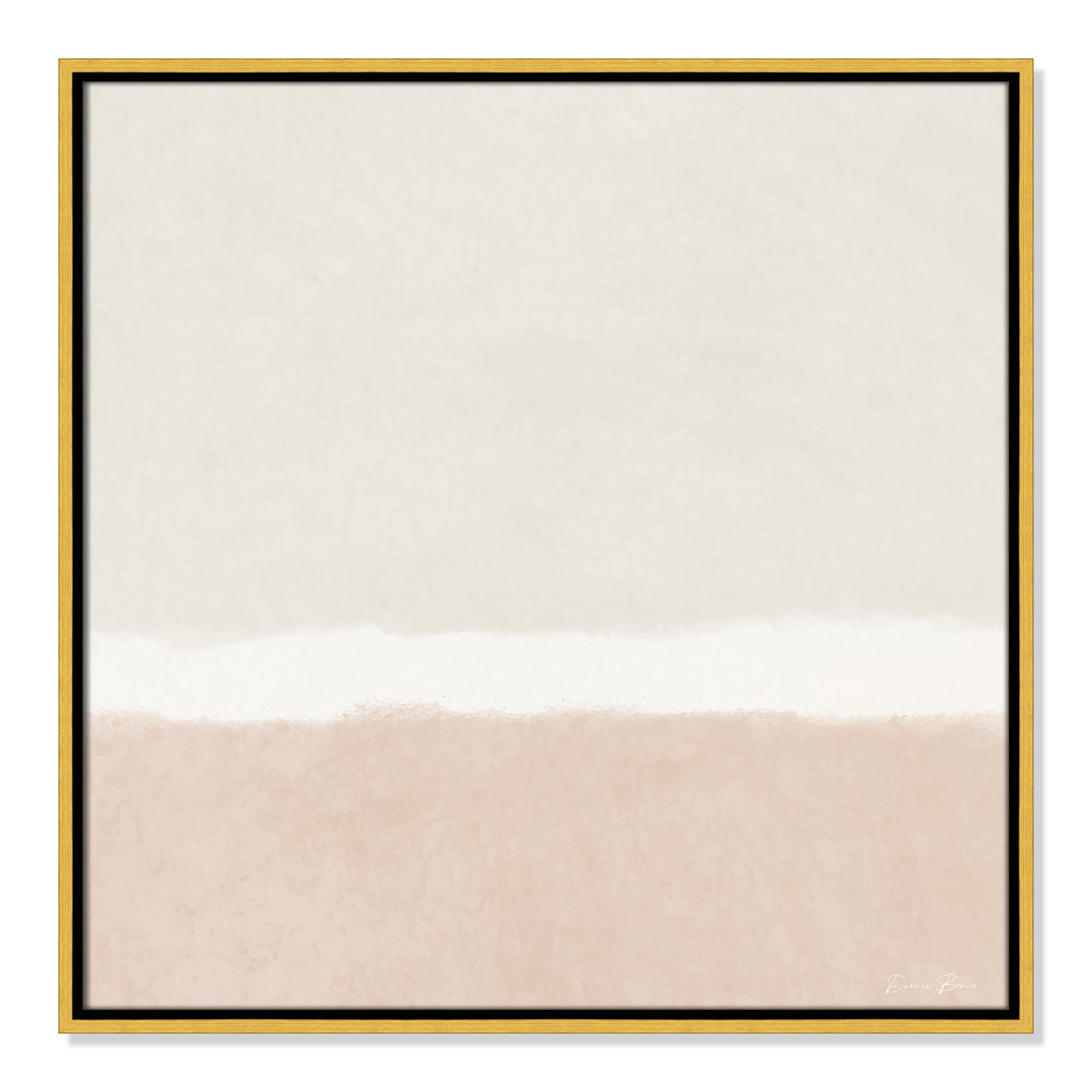 Willadeene "Slate I" Print, 25.5" H x 25.5" W, Gold Framed