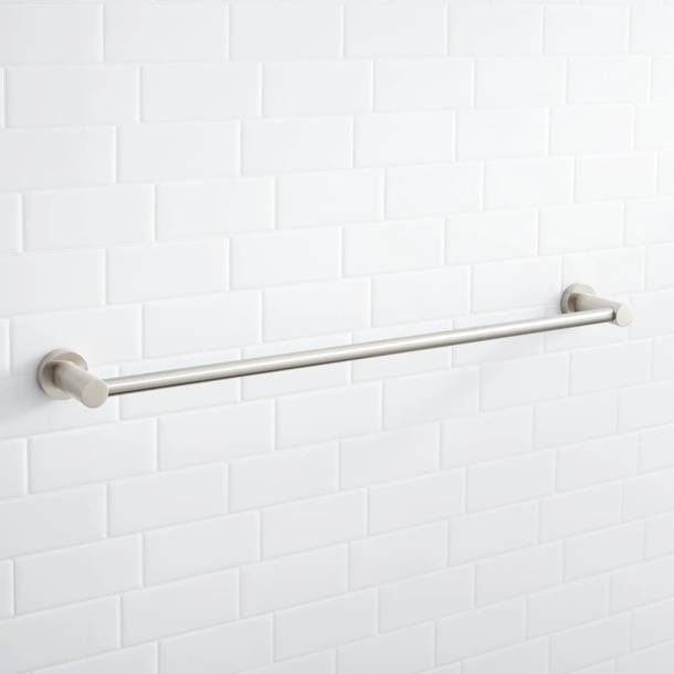 SIGNATURE HARDWARE Lexia 18 in. Wall Mounted Towel Bar in Brushed Gold 483934 - The Home Depot SIGNATURE HARDWARE Lexia 18 in. Wall Mounted Towel Bar in Brushed Gold 483934 - The Home Depot