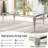 7-Piece Dining Table Set, 80" Rectangular Tempered Glass Dining Table, Stainless Steel Round Tube Legs, 6 Velvet Upholstered Dining Chairs With Tufted Nailhead Accents And Stainless Steel Frame-176435955-176435957-176435956