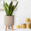 Plaited Style Cylinder Round Planter with Feet-2146352481-2146352486