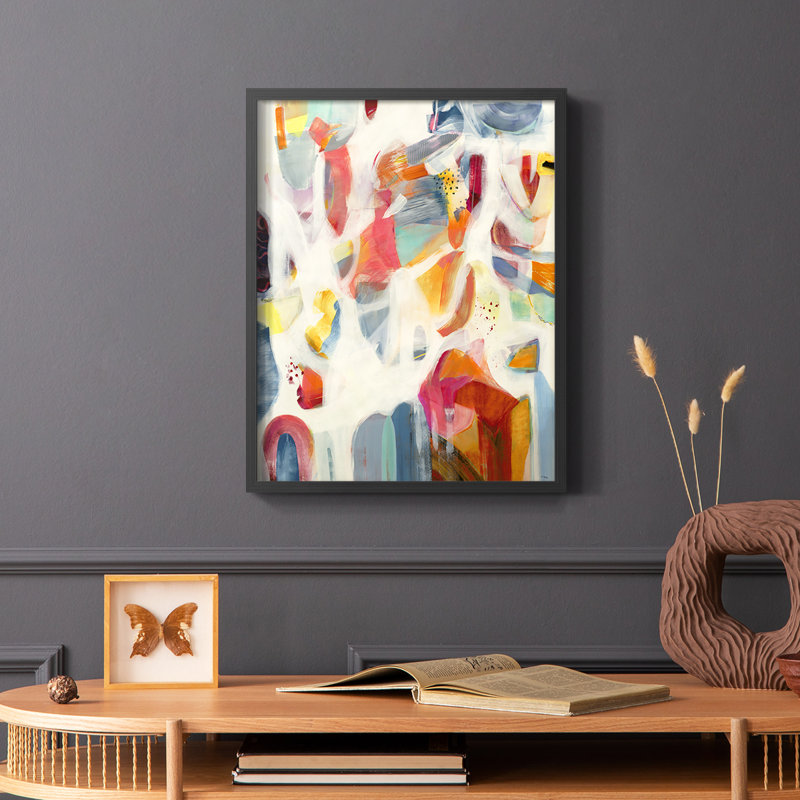 Reproduction encadrée Reawaken - bois massif, Noir, H 20 po x l 16 po