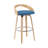 Maxime Modern Swivel Bar or Counter Stool with Upholstered Seat and Curved Wood Back-1052174422-1052174408-1049930771