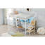 Lit mezzanine double en métal avec bureau-1903797185