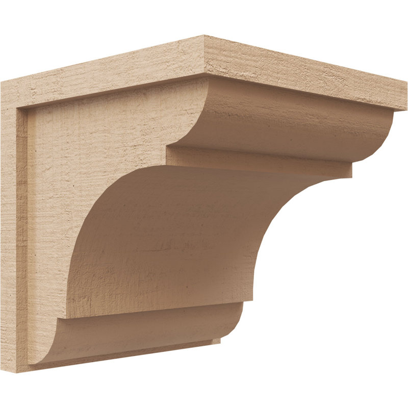 Cèdre Bryant, grain de bois brut TimberThane Corbel, apprêté brun clair, H 11 po x l 11 po x P 11 po