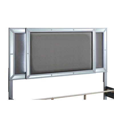 Full Bed(Mattress Not Included) , Silver