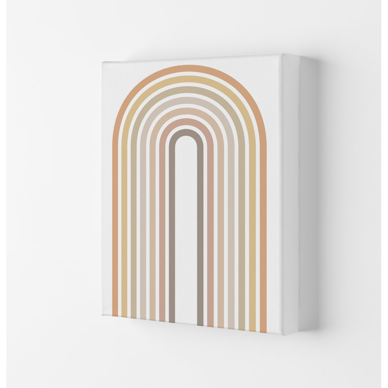Muted Rainbow Original - Print, 30cm H x 21cm W x 1cm D, No Frame