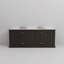 Meuble-lavabo double 84 po X P 22 po D, plateau en marbre de culture et ensemble de robinet pour la maison-1164976196