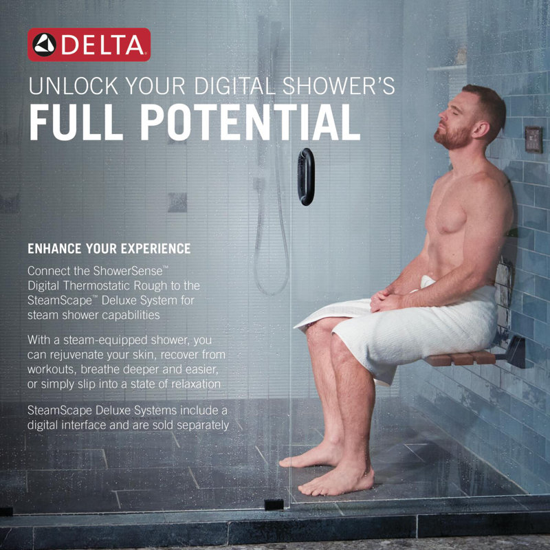 ShowerSense Digital 3-Port Thermostatic Shower Rough