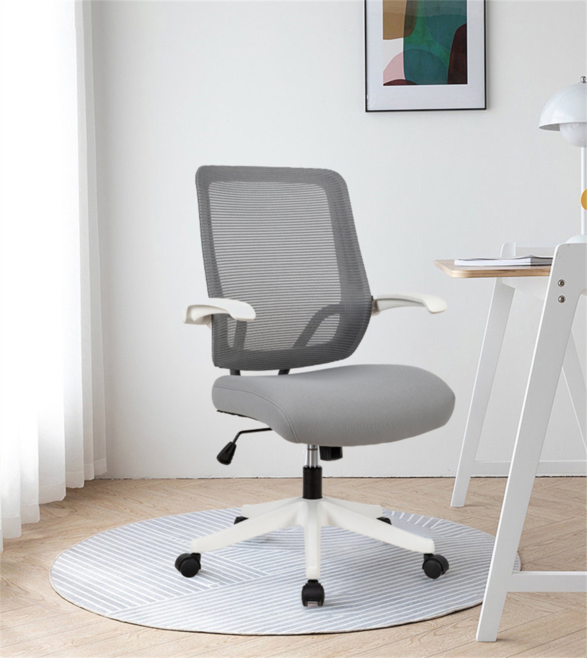 Latitude Run® Razmig Mid task office chair with flip up arms, tilt ...