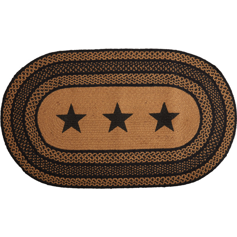 Tapis en jute Farmhouse, Ovale 1 pi 8 po x 2 pi 6 po