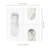 Calabria Frost Geometric 12 in. x 12 in. Polished Marble Mosaic Floor and Wall Tile