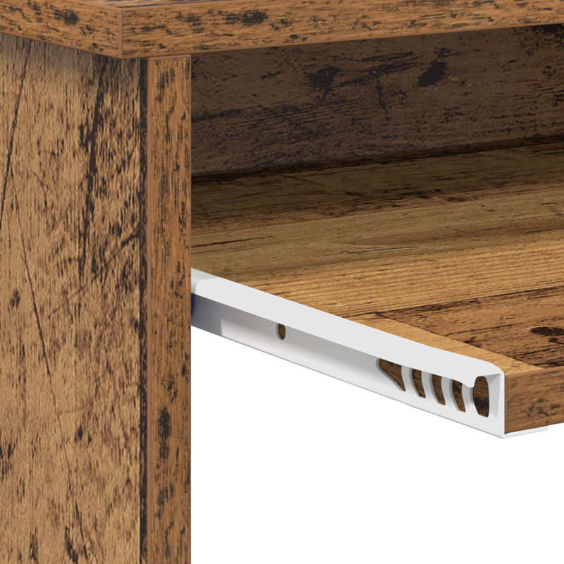 Computer Desk Engineered Wood, MDF Medium, Old Wood
