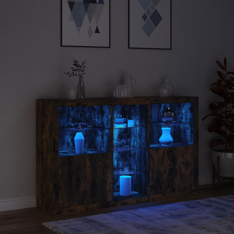 Azizbek 162cm Sideboard, Smoked Oak