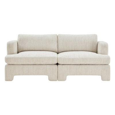 Causeuse modulaire rembourrée Jolie 77 po Jolie
