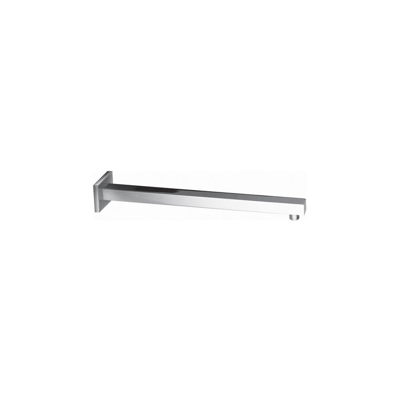 15.7" Brass Square Shower Arm, Polished Chrome