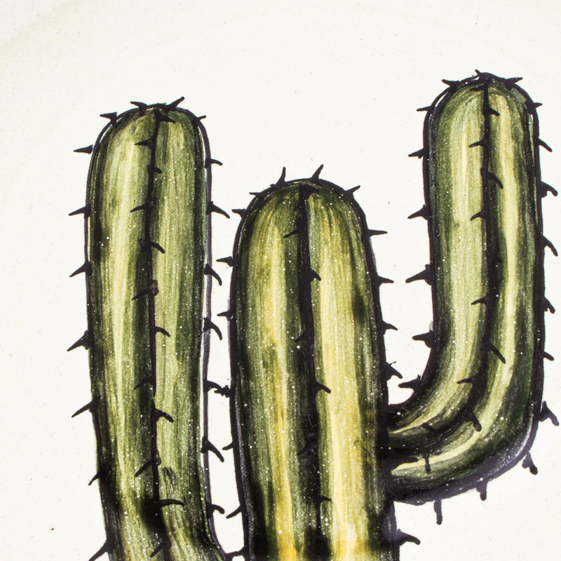 Foundry Select Handmade Saguaro Ceramic Salad Plates (Pair)