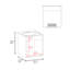 Coiffeuse Dublin, noir, pour salle de bain Dublin