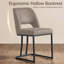 Ensemble de 2 chaises d'appoint rembourrées modernes en similicuir avec cadre en métal pour la cuisine et la salle à manger, ensemble de 2-1949216800