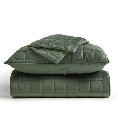 Box Stitch PearlVelvet Quilt set