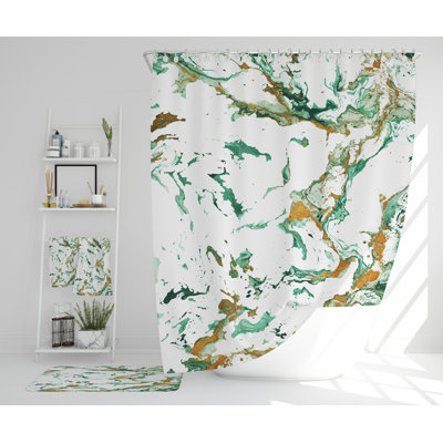 Nely Polyester Shower Curtain Set