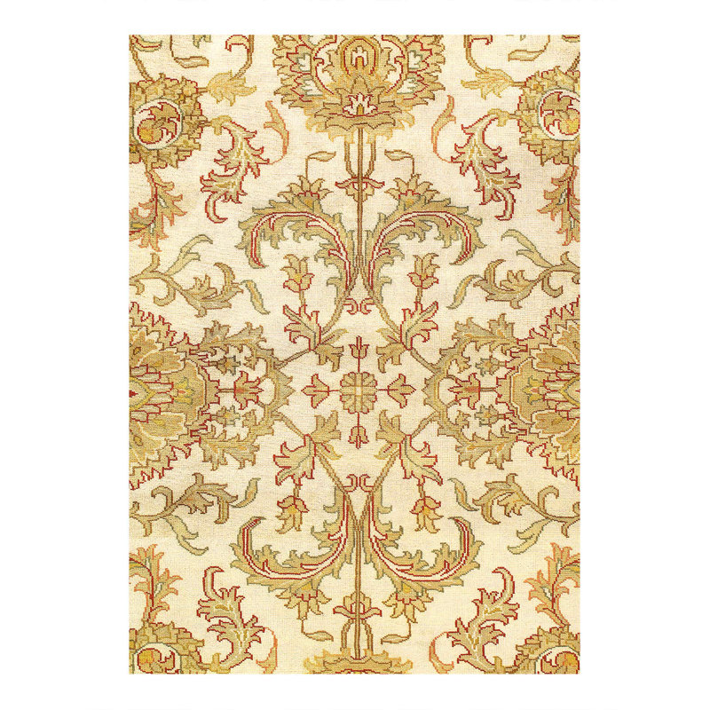 Tabriz beige noué à la main 9 pi 2 po x 12 pi 2 po