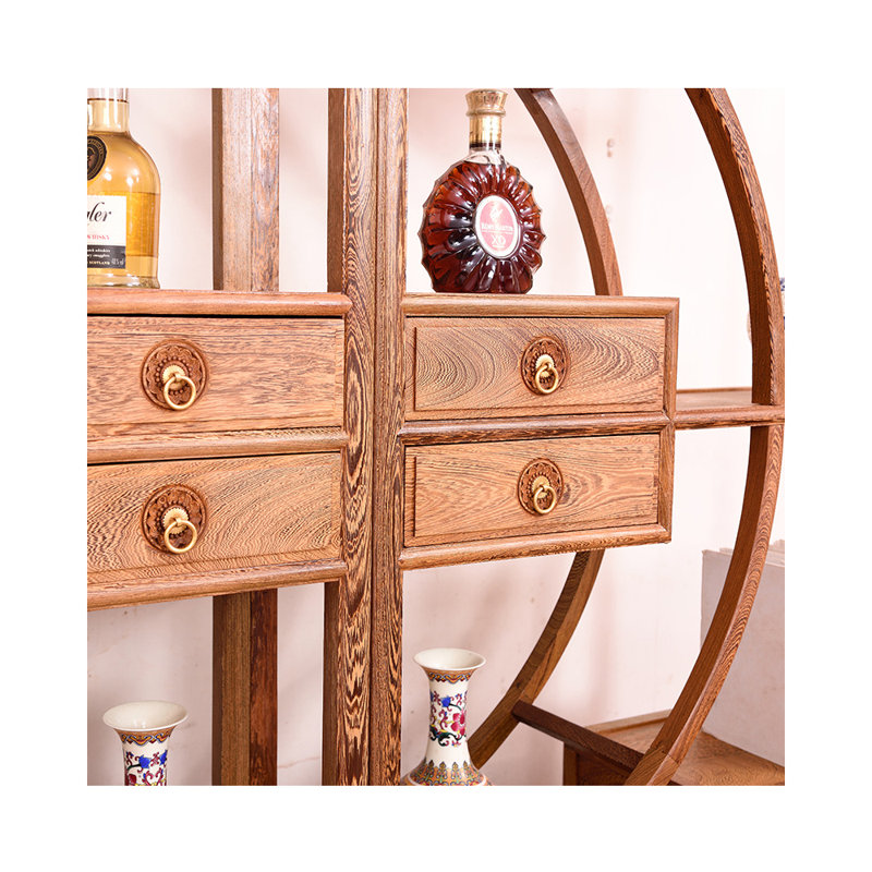 New Chinese Retro Minimalist Style Bookcase