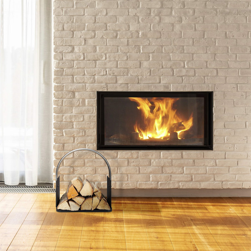 Avynn 40.5cm W Metal Log Rack