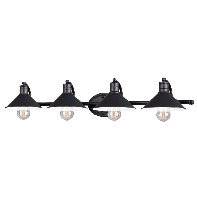 Éclairage tamisé pour meuble-lavabo Tamar, Bronze huilé, blanc mat, 4
