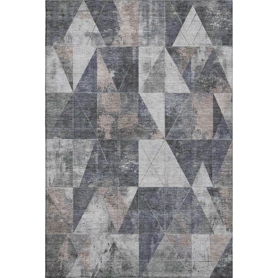 Premium Machine Washable Fairwood AMF1888 Geometric Rug