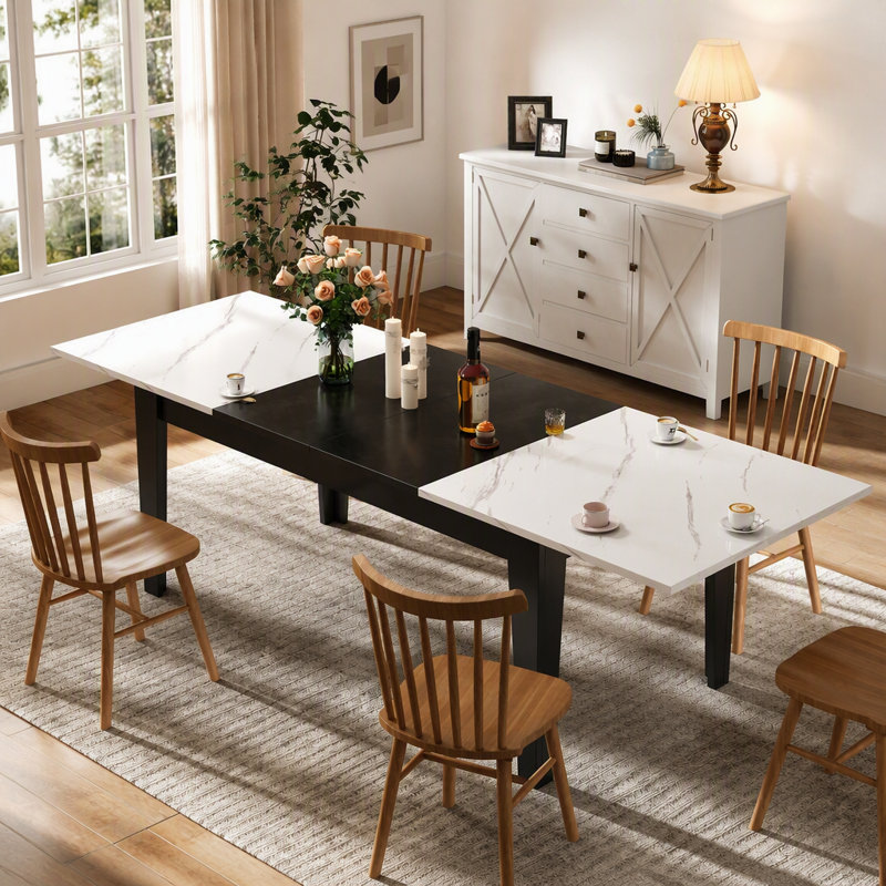Table de salle à manger, Ligne blanche