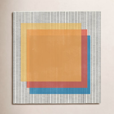 Midcentury Modern Squares No 1 by The MIUUS STUDIO Wood Framed Wall Art Print